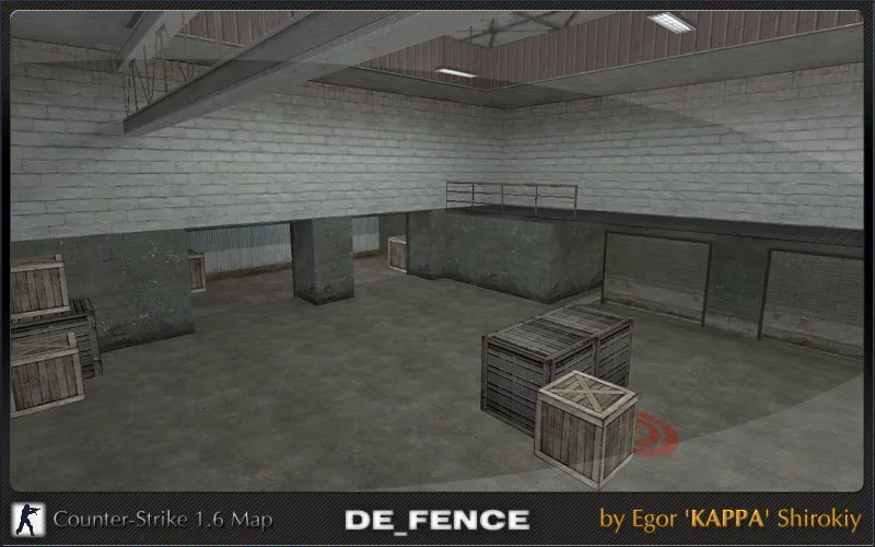 Скриншот  de_fence_rc1 — карта для CS 1.6: точки под контроль, маршруты, .nav для ботов и оптимизация