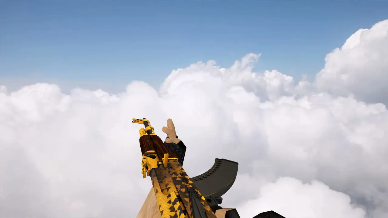 Скриншот Модель «AK-47 Reactor» для CS 1.6: v_ и p_ модели, звуки, анимация осмотра, качество текстур