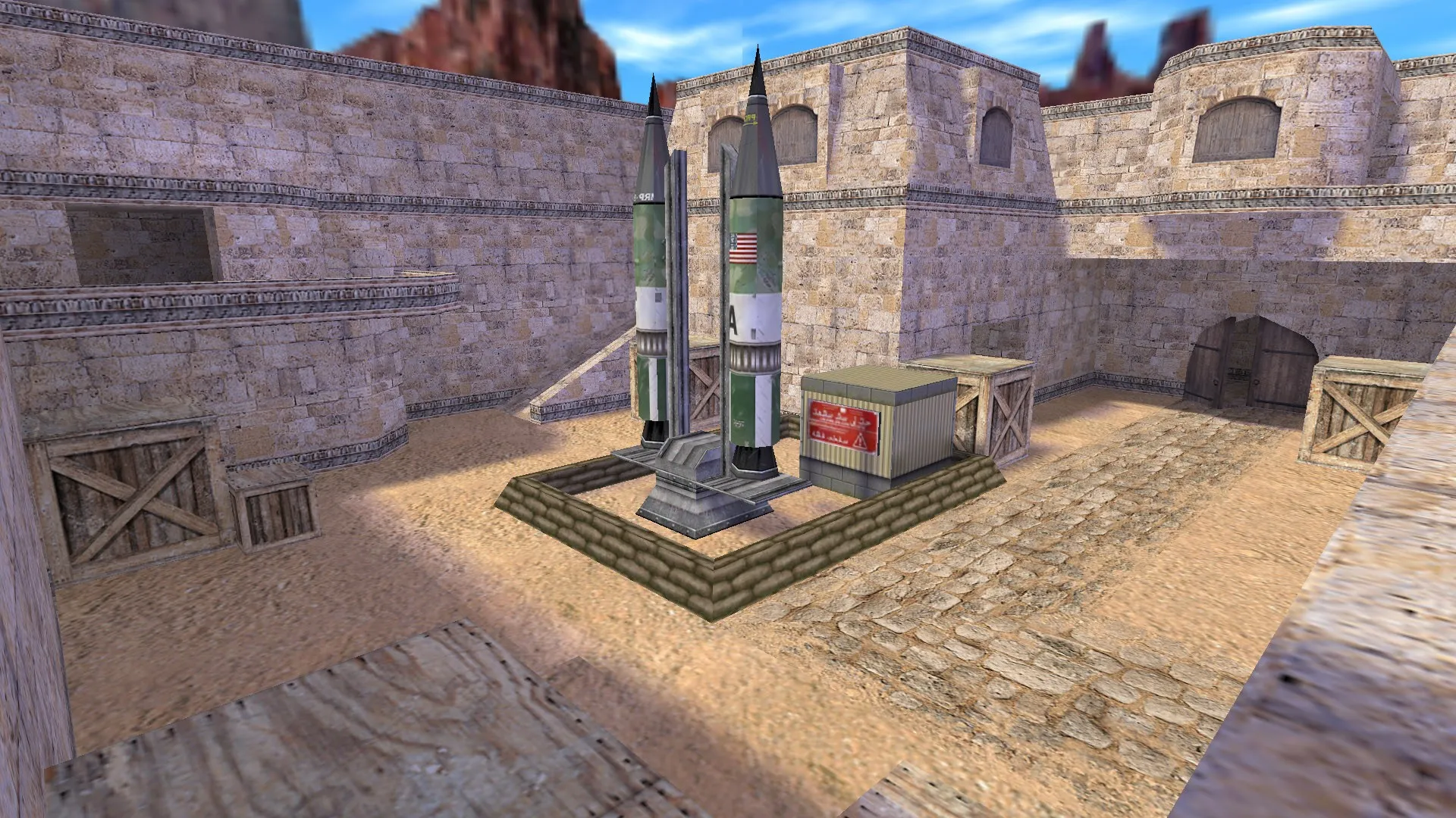 Скриншот  Карта de_scud для CS 1.6: Тактики, оптимизация и баланс