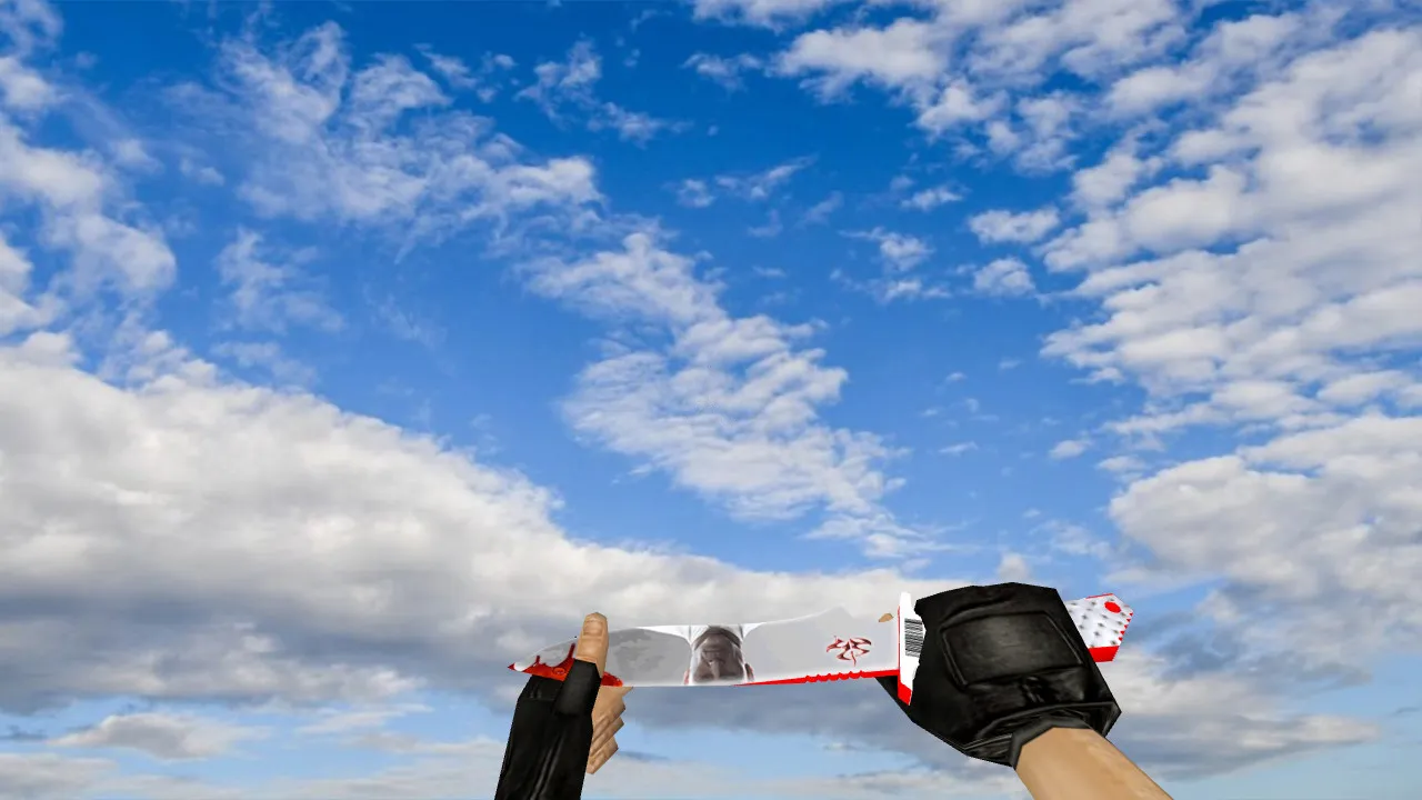 Скриншот Модель Knife Hitman для CS 1.6: v_ и p_ файлы, звук, анимация осмотра, текстуры и настройка