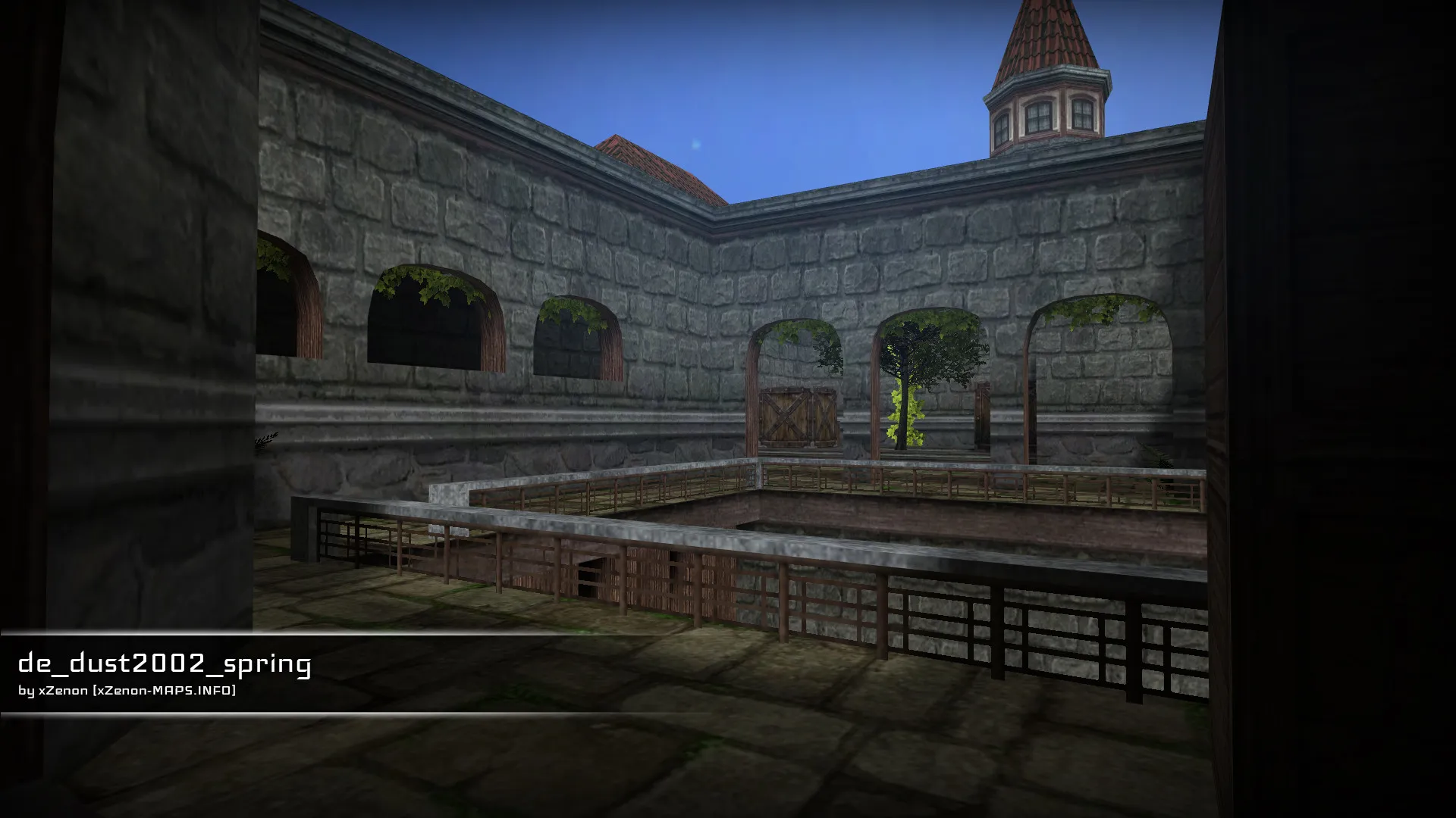 Скриншот  Карта de_dust2002_spring_b1 для CS 1.6: быстрый обзор, точки, тактика, .nav, оптимизация
