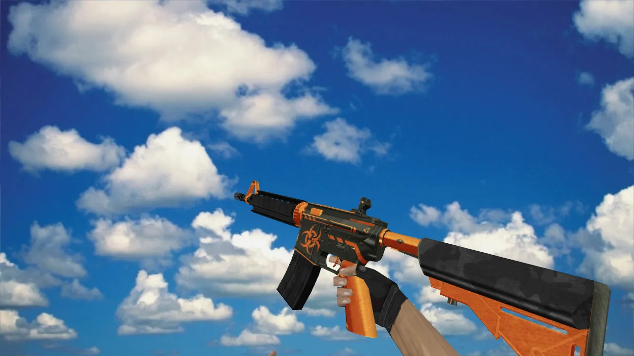 Скриншот Модель M4A4 Punishment Device v_/p_/w_ для CS 1.6: звуки, анимация осмотра, текстуры и установка