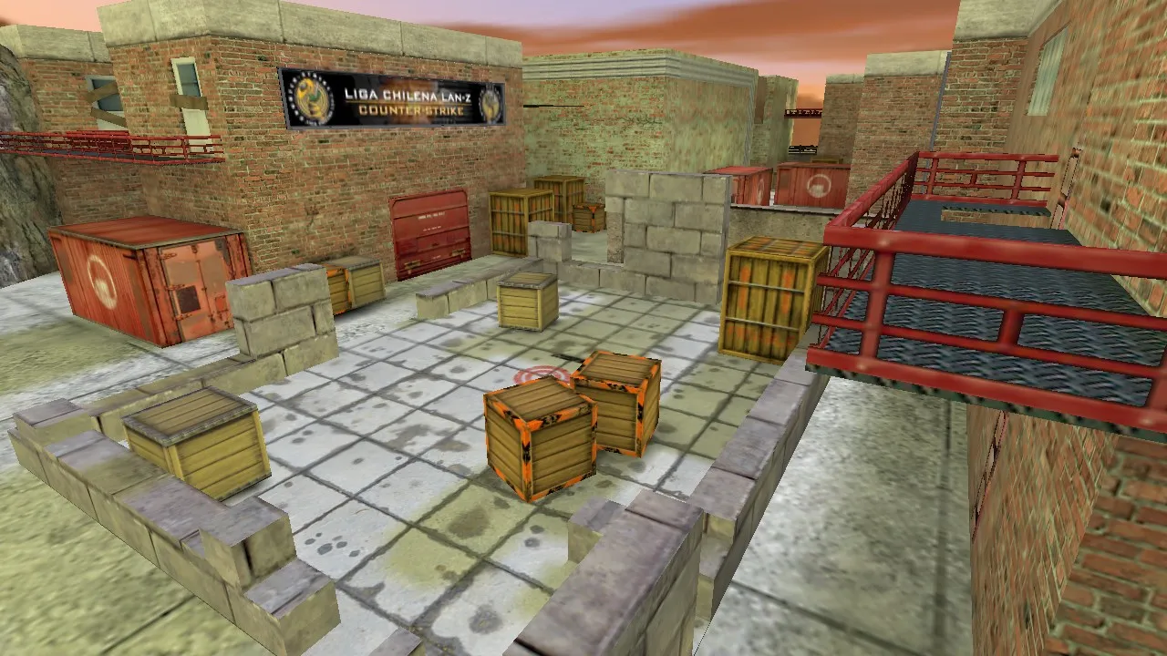 Скриншот  Карта de_lan-z для CS 1.6 - Тактические особенности и оптимизация