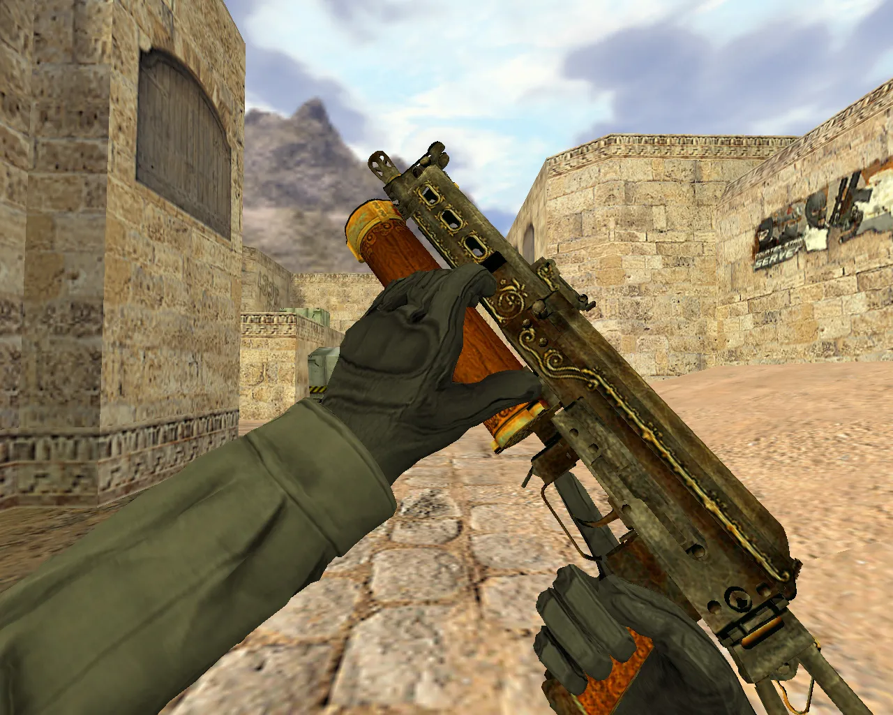 Скриншот Модель Бизон Антиквариат для CS 1.6 - Скачай и играй