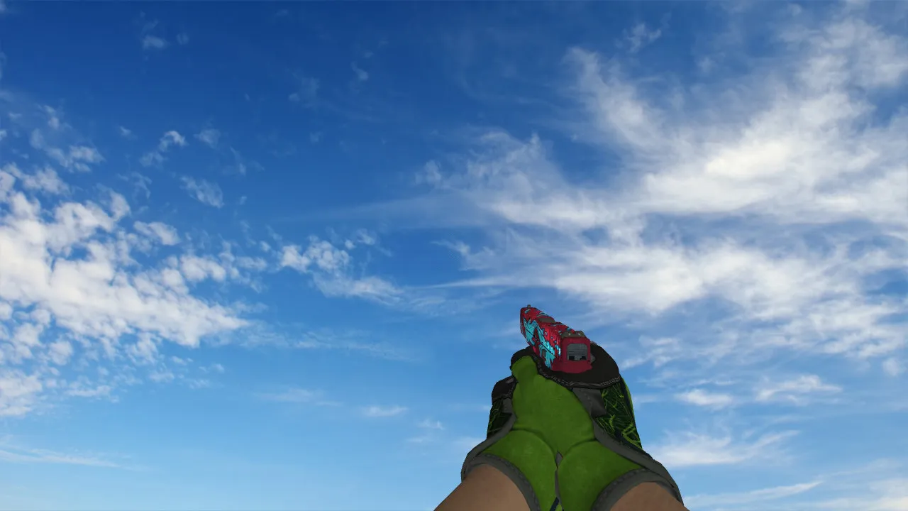 Скриншот  Пак моделей Specialist Gloves Emerald Web Pack для CS 1.6: v_/p_/w_ модели, звуки, анимация осмотра и качество текстур