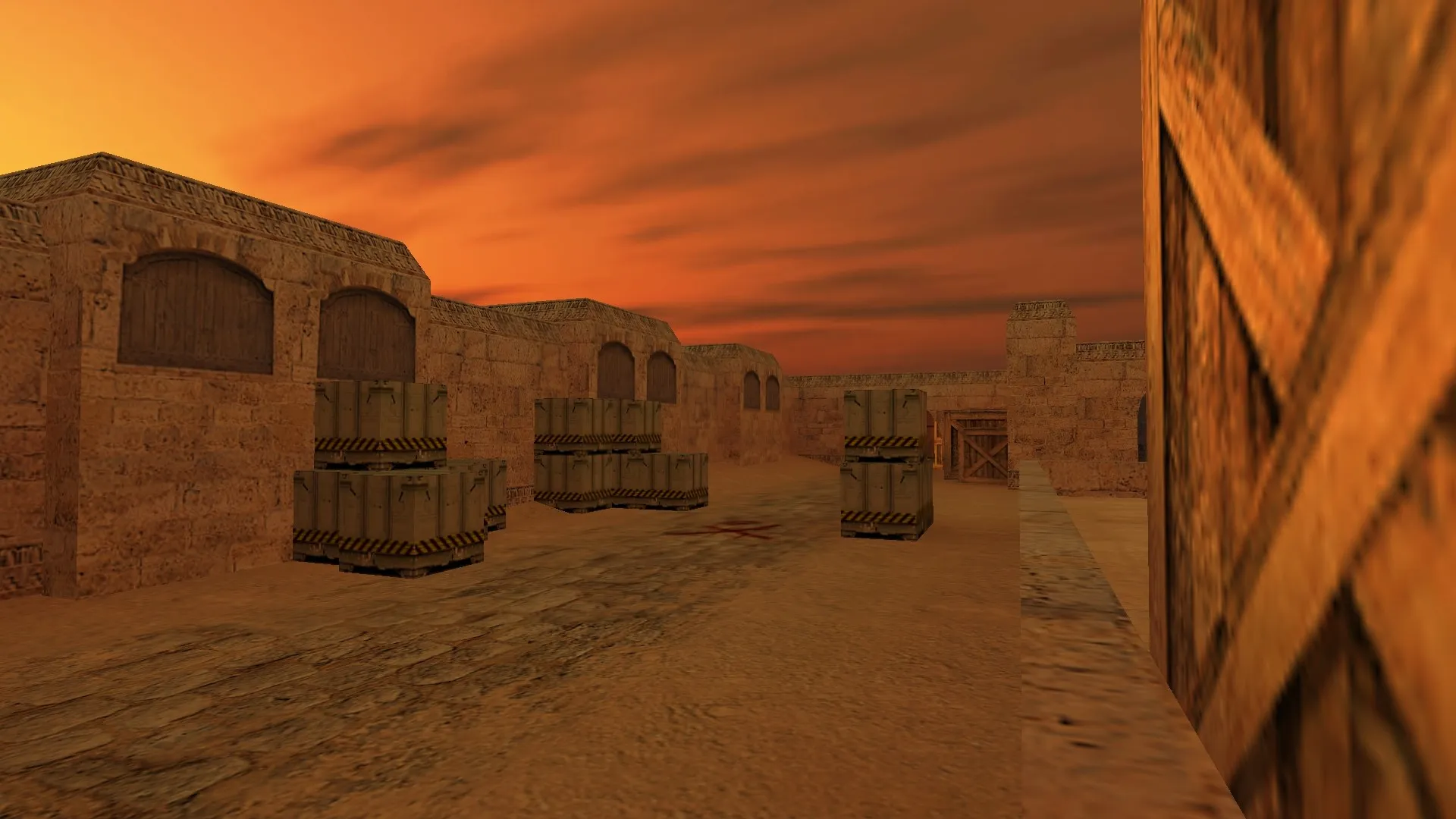 Скриншот  Карта de_dust2014_r2 для CS 1.6: точки, баланс сторон, оптимизация и запуск без подмены