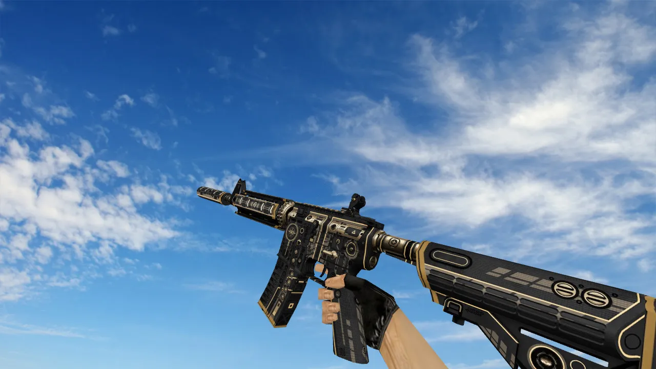 Скриншот Модель M4A4 Anti v2 для CS 1.6: v_m4a1, p_m4a1, w_m4a1, звуки, анимация осмотра