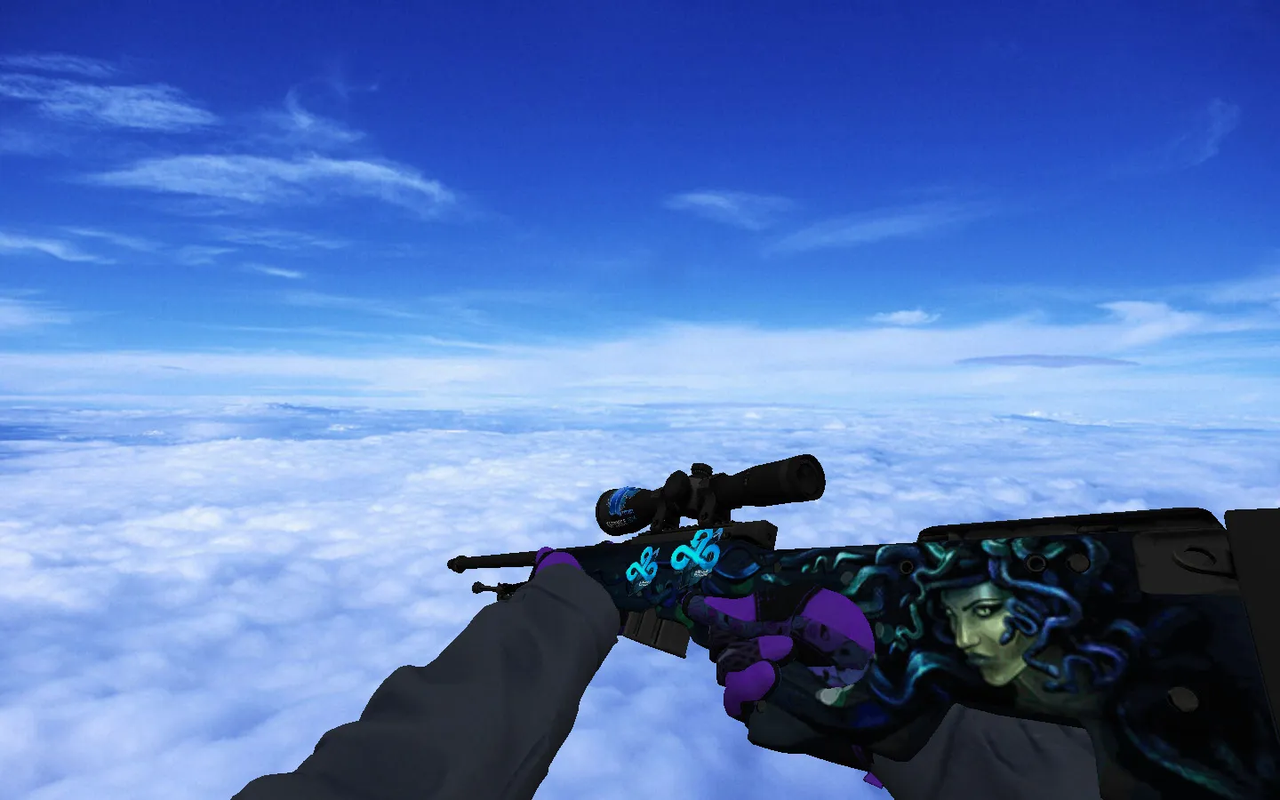 Скриншот Пак ★ Спортивные перчатки | Ящик пандоры (рукава CT SAS) для CS 1.6: v_/p_/w_ модели, звуки, осмотр, уникальные скины