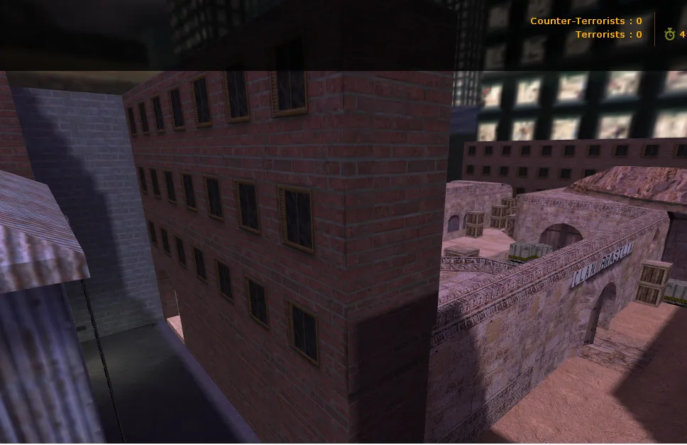 Скриншот Карта de_assault32_c4 для CS 1.6: баланс сторон, точки под плент и контроль центра