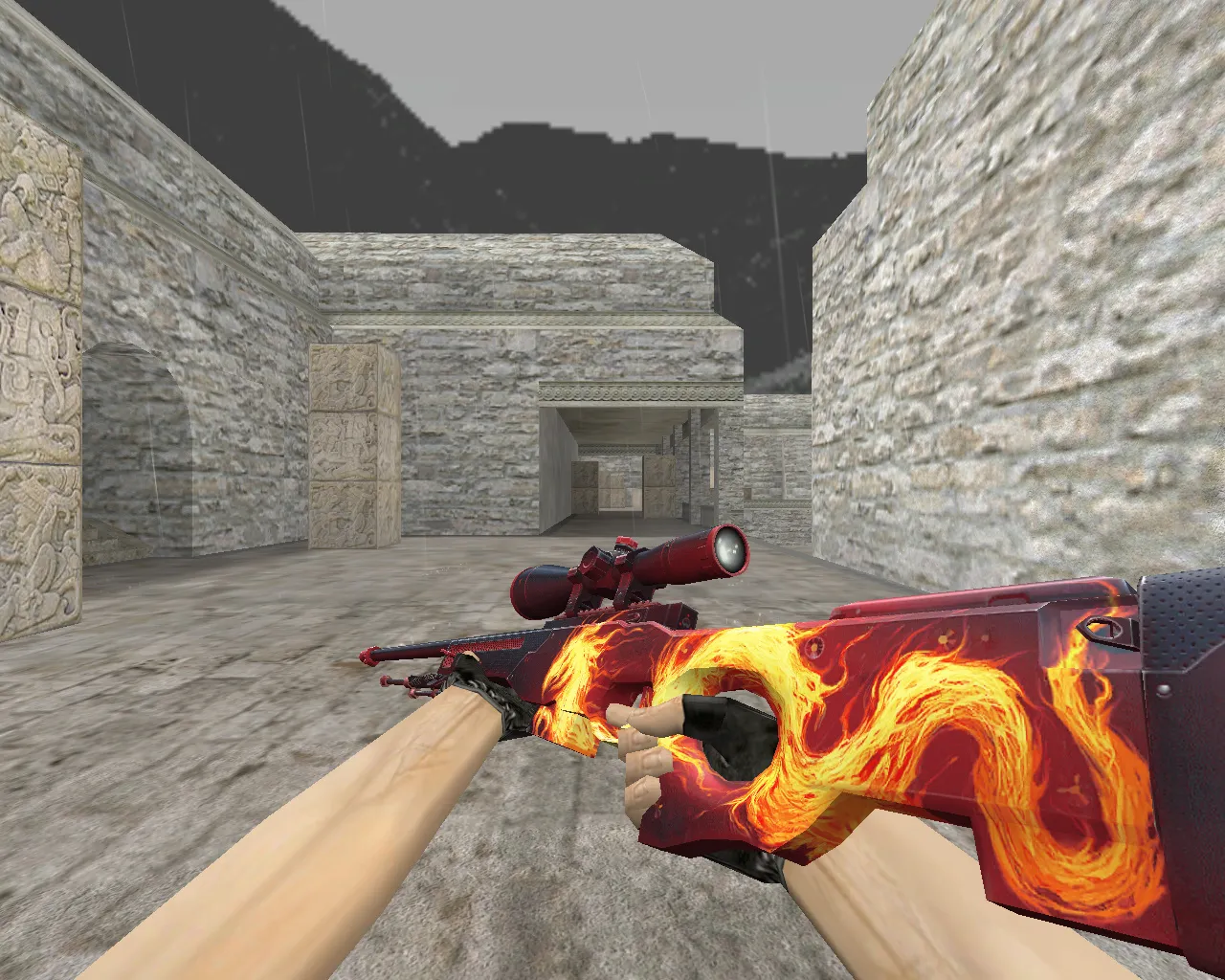 Скриншот AWP «Дикое пламя» для CS 1.6 - Модели оружия