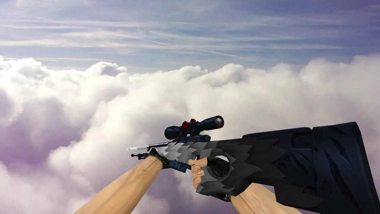 Скриншот AWP White Fang для CS 1.6 - Модель с уникальным дизайном