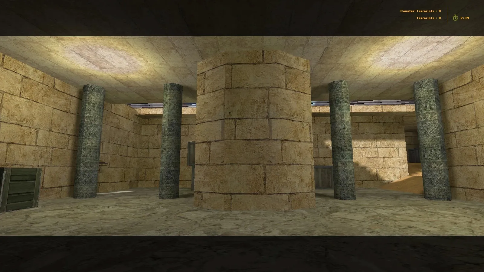 Скриншот  Карта de_heroes для CS 1.6: баланс сторон, точки, .nav для ботов, оптимизация wpoly/epoly