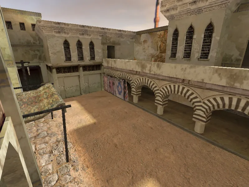 Скриншот  Карта de_menace для CS 1.6: Тактика и особенности