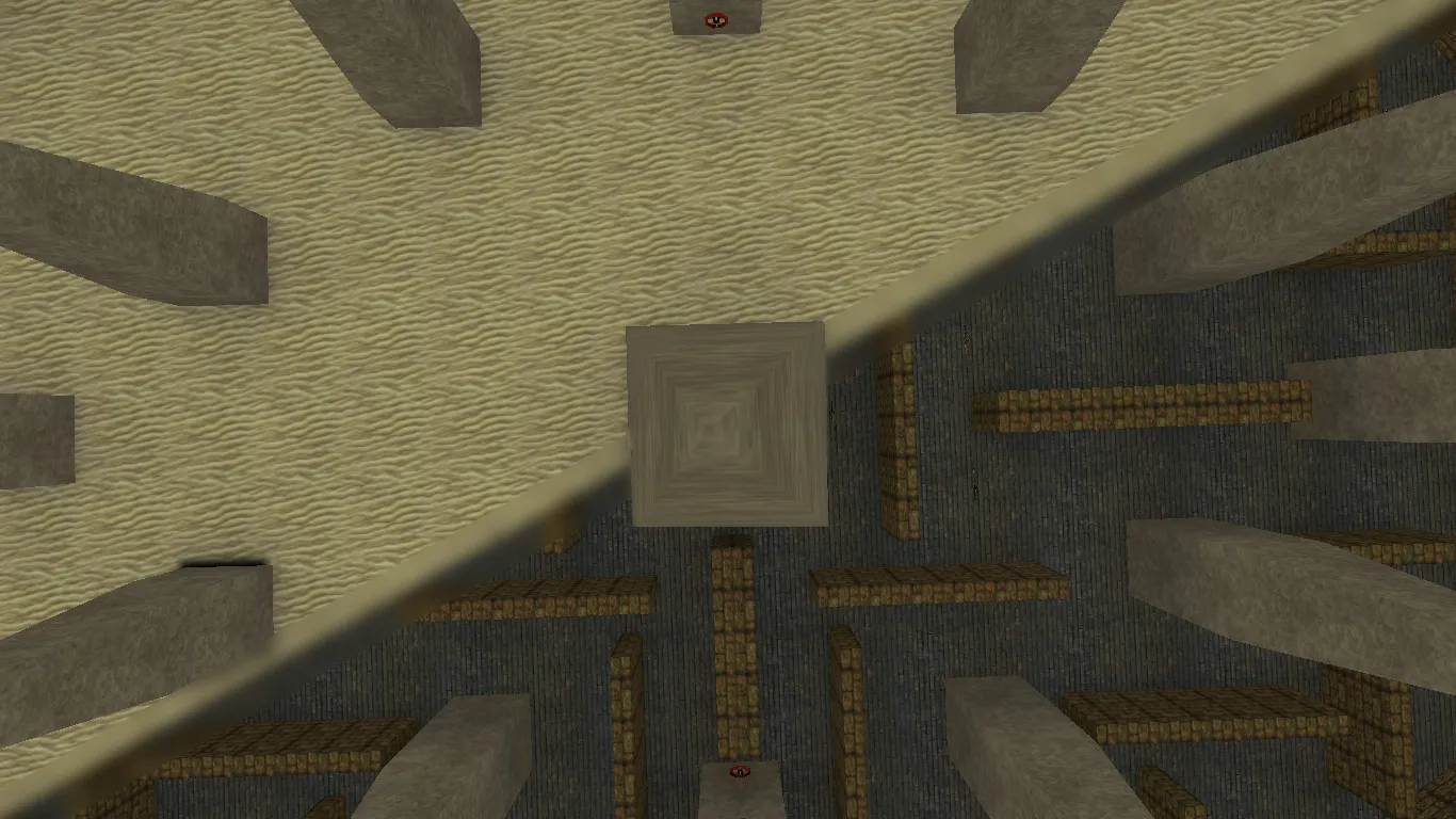 Скриншот de_arena для CS 1.6: карта, точки, .nav для ботов, оптимизация wpoly/epoly и баланс сторон