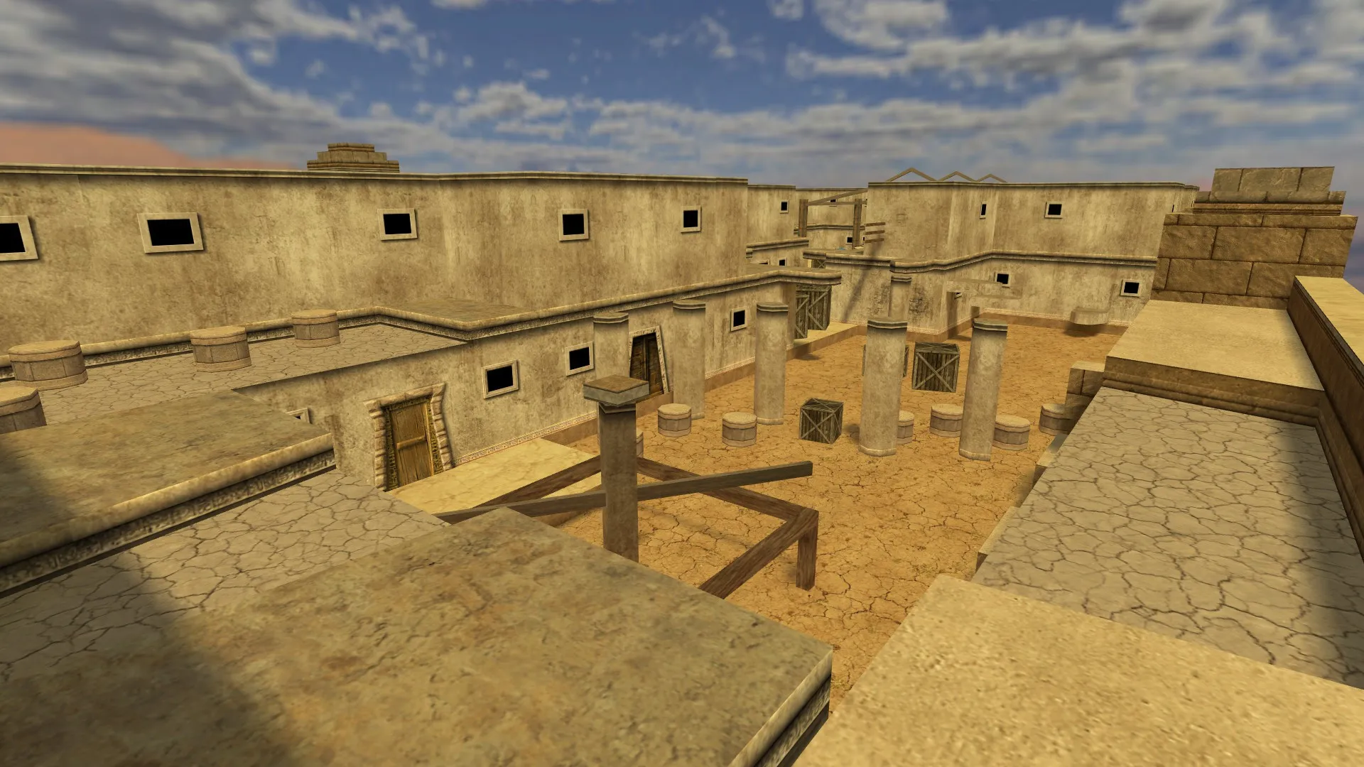 Скриншот  deathrun_metropolis_beta1 для CS 1.6 — карта deathrun, точки, .nav, оптимизация и настройка ботов