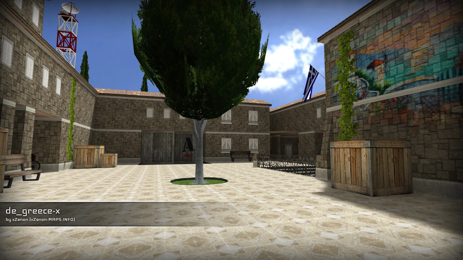 Скриншот  de_greece-x_b1 для CS 1.6: карта, навигация ботов, оптимизация и тактика за стороны