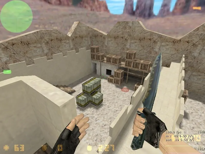 Скриншот  Карта de_sand_fortress для CS 1.6 — подробный обзор
