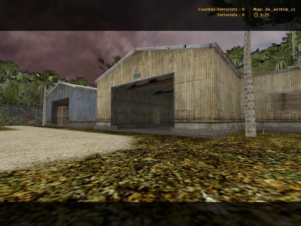 Скриншот de_airstrip_cz для CS 1.6: тактика, точки, боты (.nav), оптимизация карты