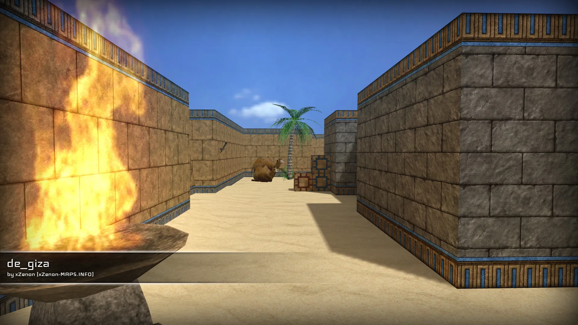 Скриншот  de_giza_b3 карта для CS 1.6: баланс сторон, точки, .nav для ботов, оптимизация wpoly/epoly