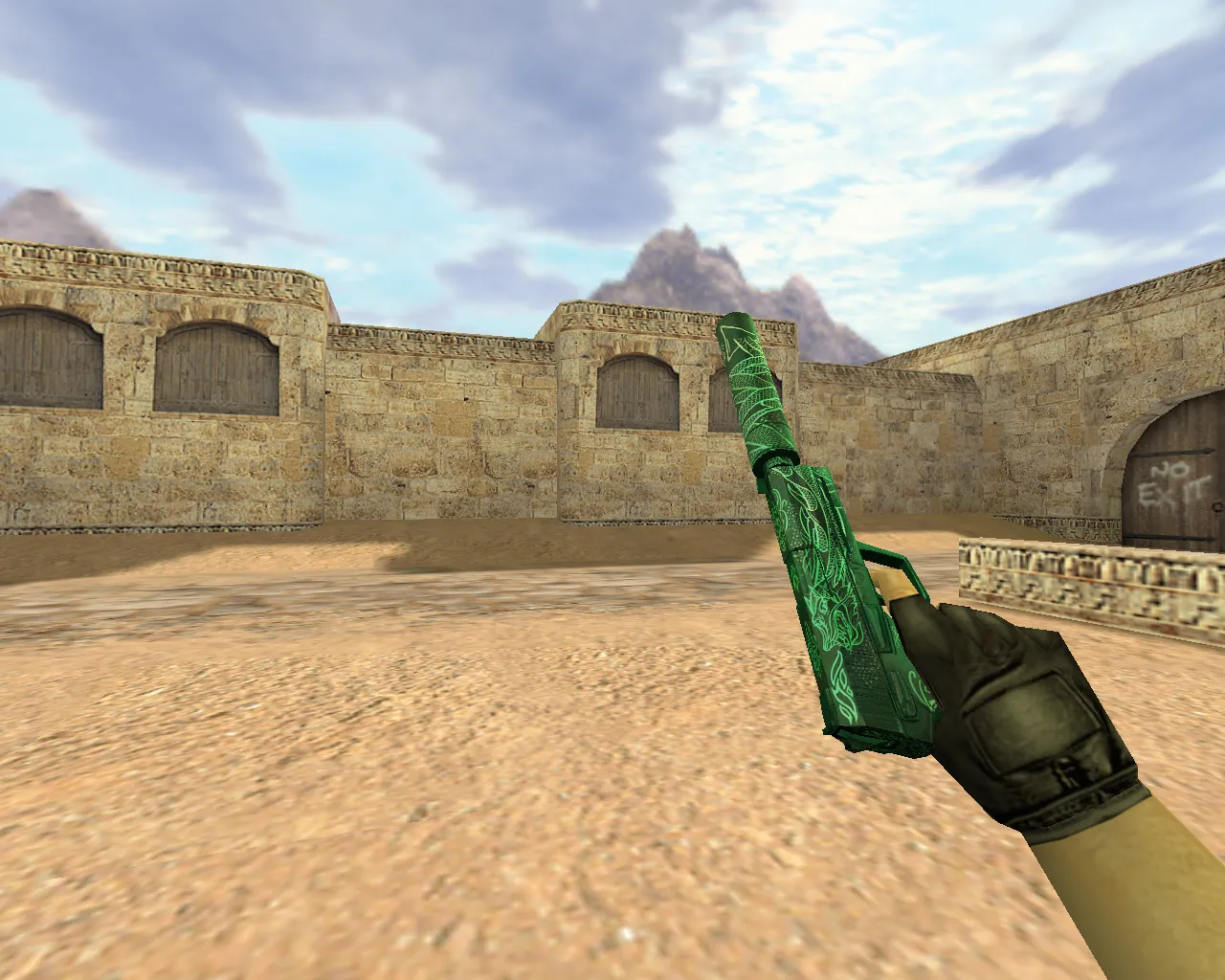 Скриншот Модель «USP Зеленый дракон» для CS 1.6 - Обзор и Скачать