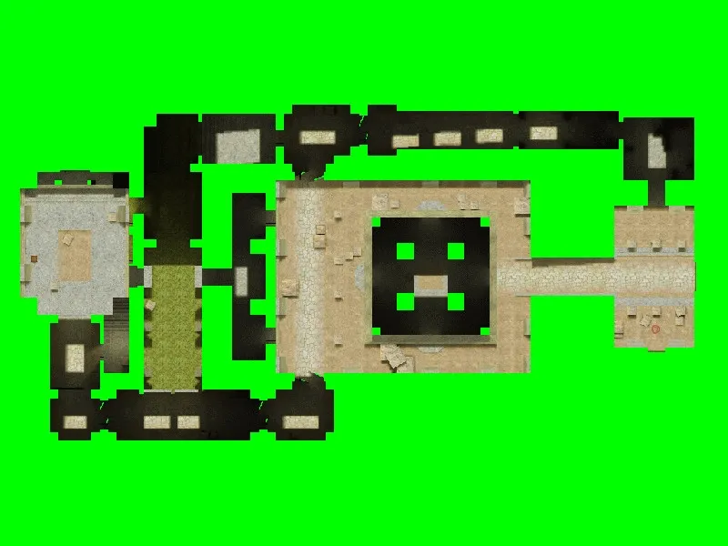 Скриншот  Карта de_yucatan для CS 1.6 - Тактическая карта с уникальным дизайном