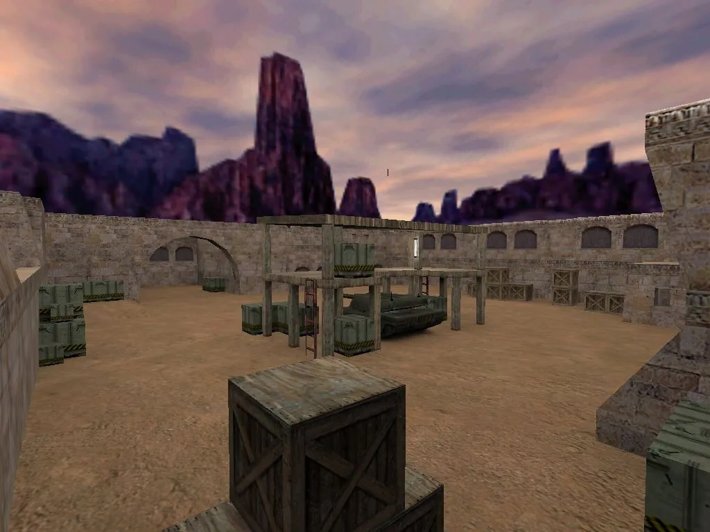 Скриншот  de_arabia2 для CS 1.6: тактики за CT/T, точки на пленте, .nav и оптимизация карты