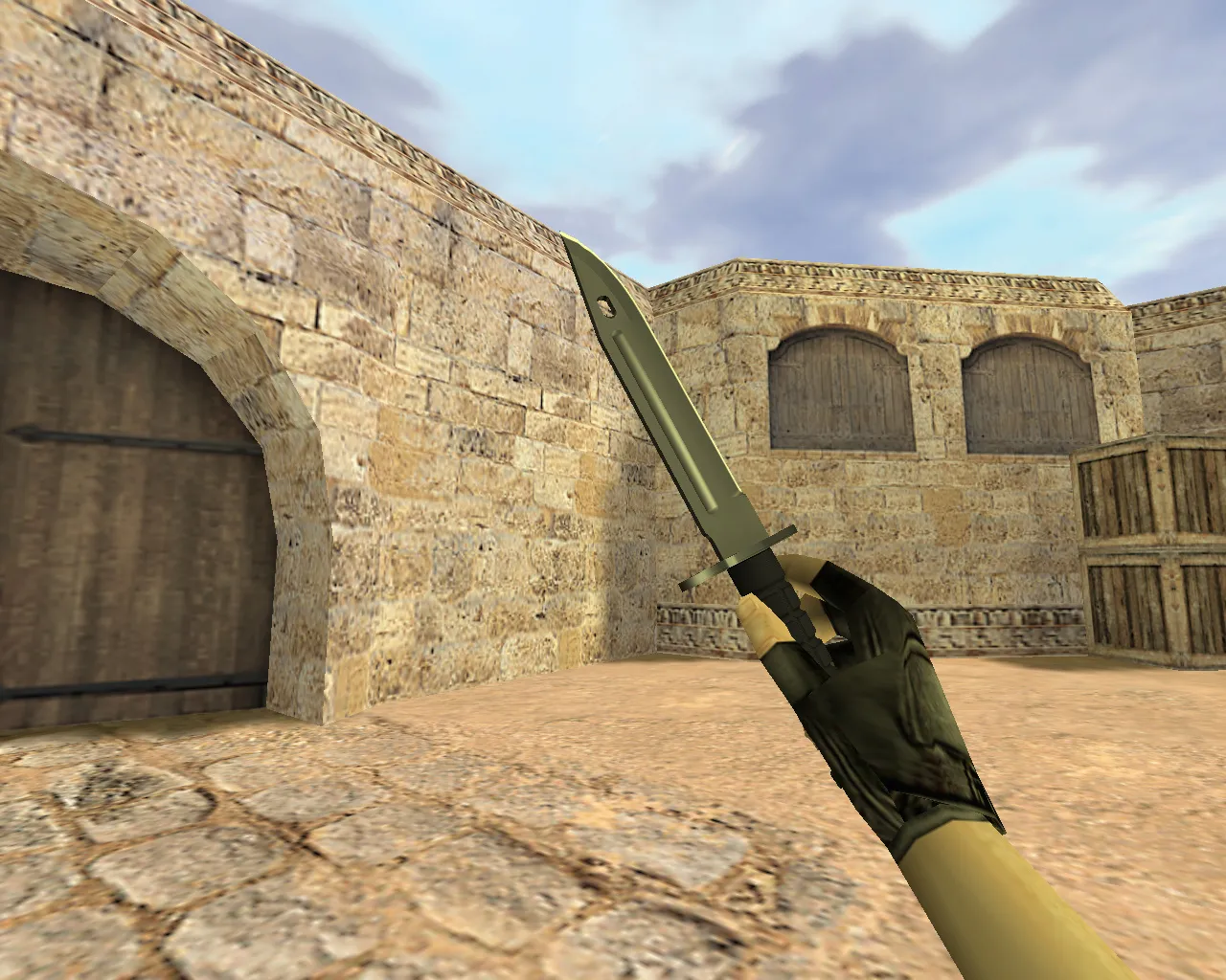 Скриншот Модель «Штык-нож Ночь» (v_, p_, w_) для CS 1.6: звуки, анимация осмотра, текстуры и качество модели