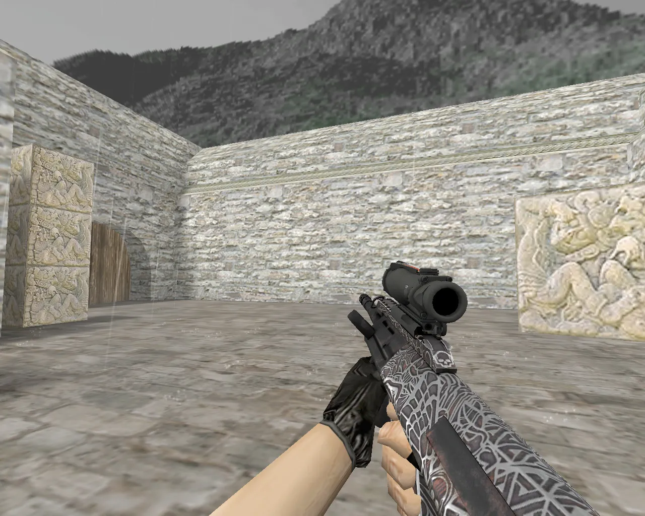 Скриншот AUG | Чума (Plague) для CS 1.6 - Уникальный скин с атмосферой