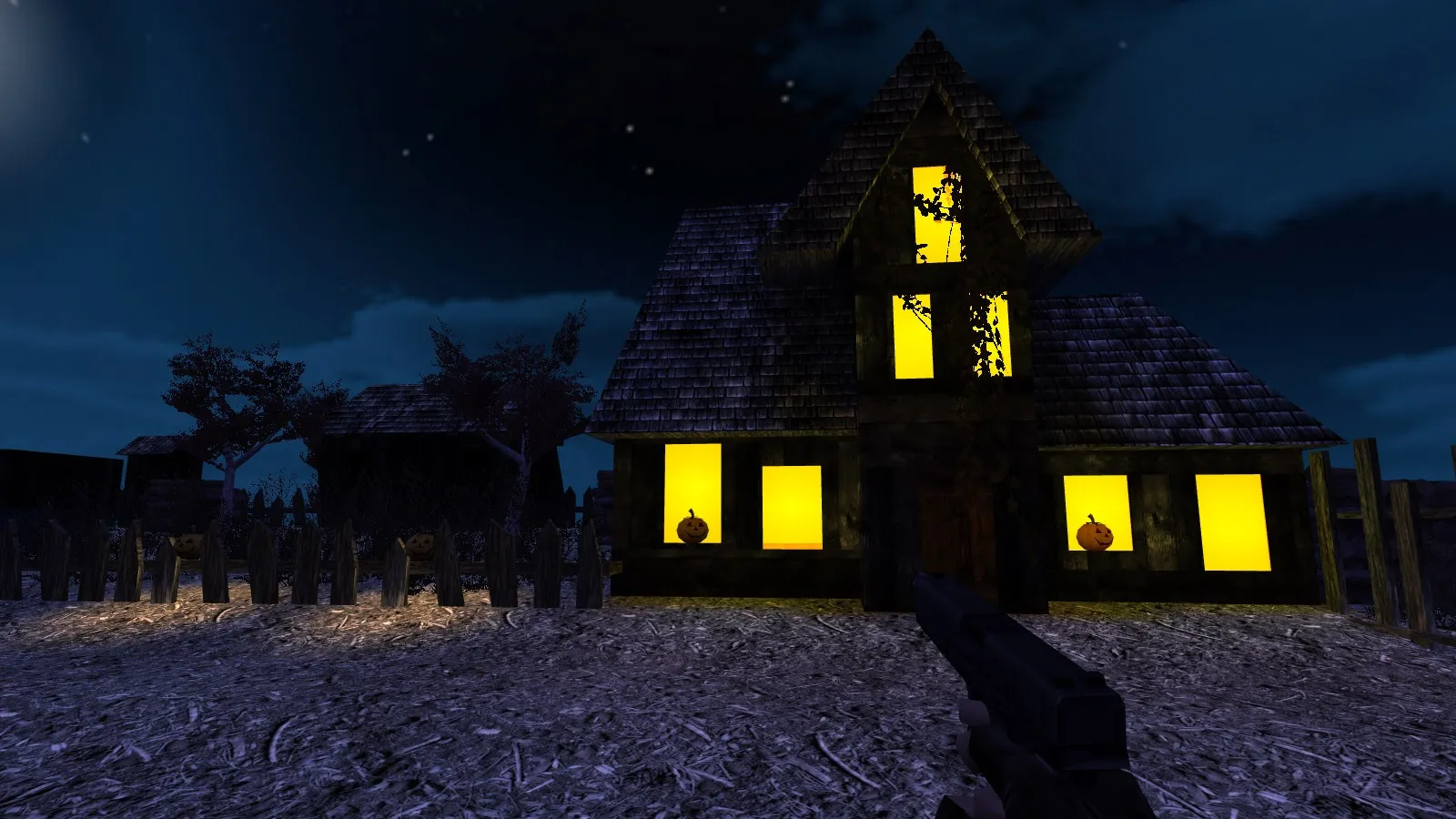 Скриншот  Карта de_halloween_night для CS 1.6: баланс сторон, точки, .nav для ботов, оптимизация wpoly/epoly