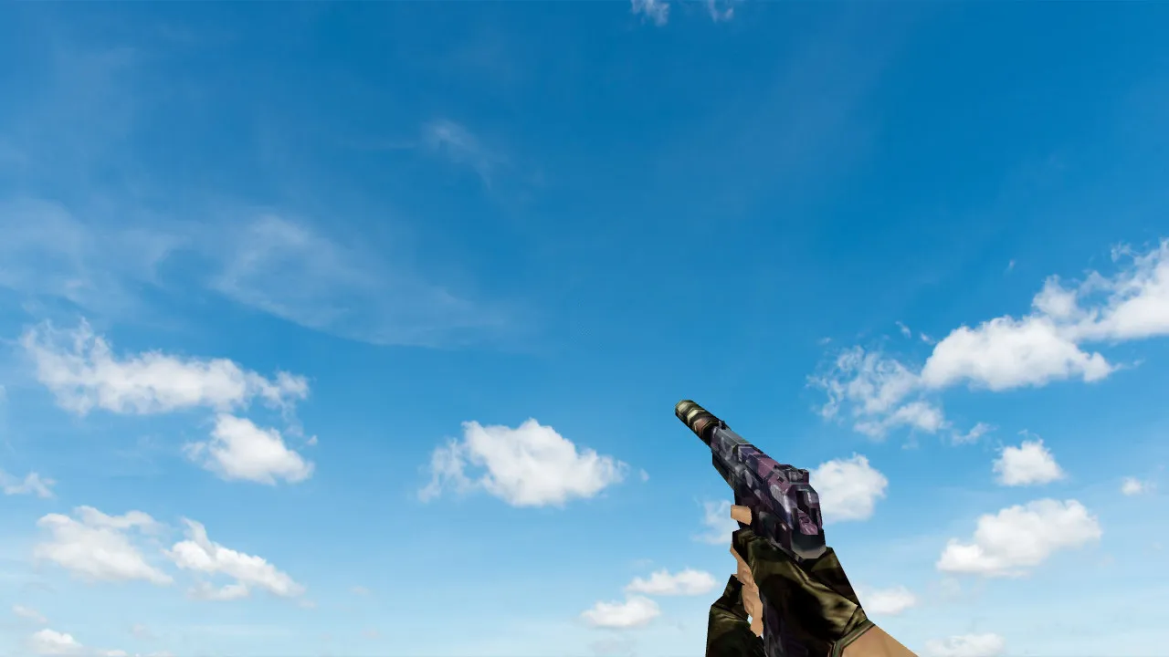 Скриншот  Пак моделей оружия «Полный пак камуфляж оружия» для CS 1.6: v_, p_, w_ модели, звуки, анимация осмотра