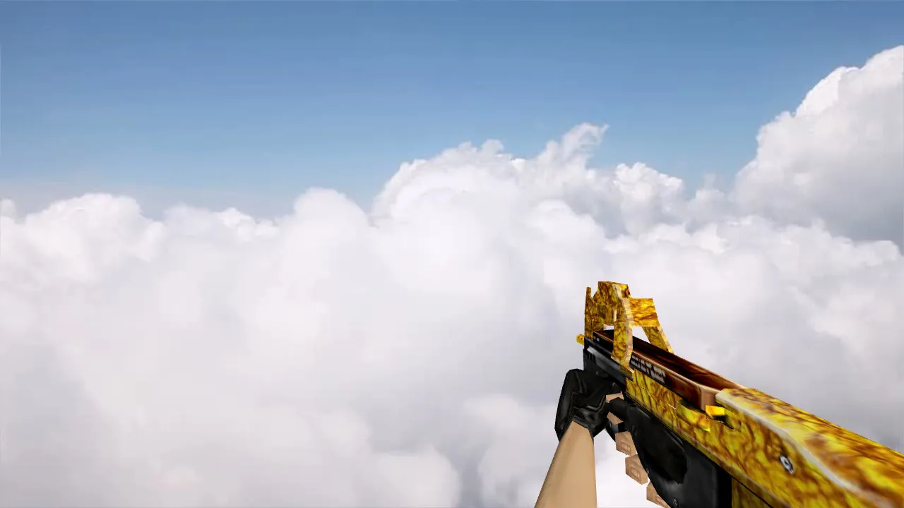 Скриншот Модель «Default P90 Golden» для CS 1.6: Уникальный скин для вашего арсенала
