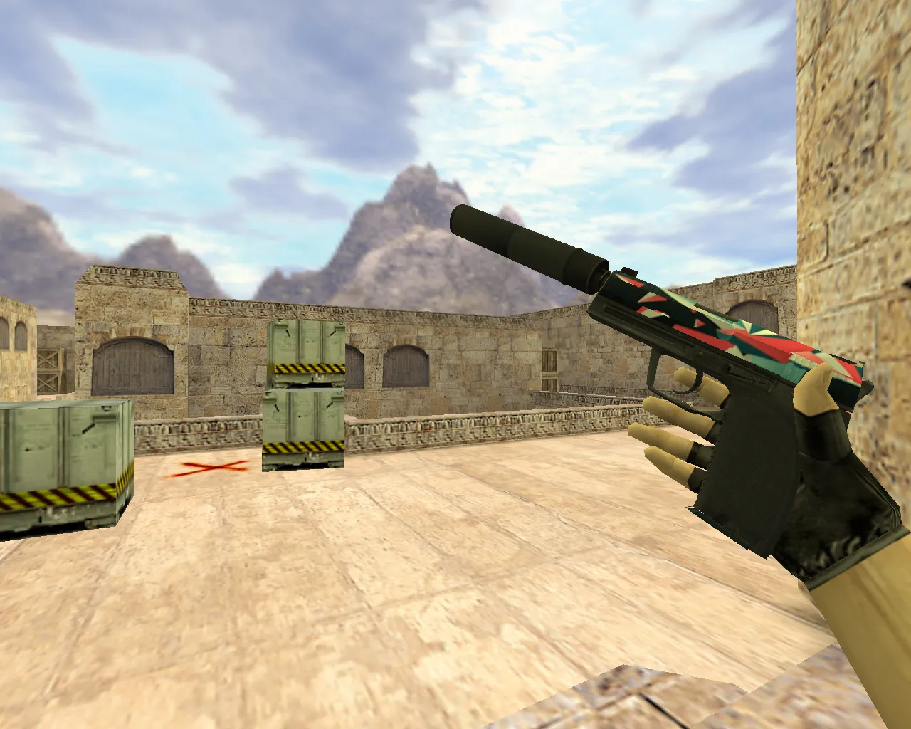 Скриншот Модель «USP Буйство красок» для CS 1.6 – отличное дополнение