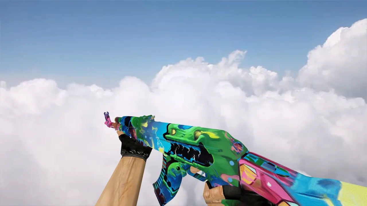 Скриншот Модель «AK-47 Acid» для CS 1.6 - Уникальный стиль и производительность