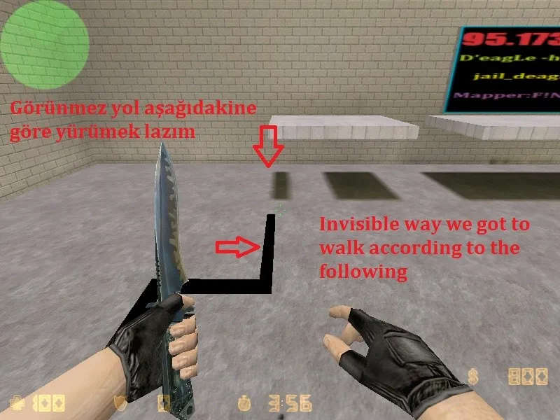 Скриншот  deathrun_galaxy_v1 для CS 1.6: карта deathrun, точки, боты с .nav, оптимизация wpoly/epoly