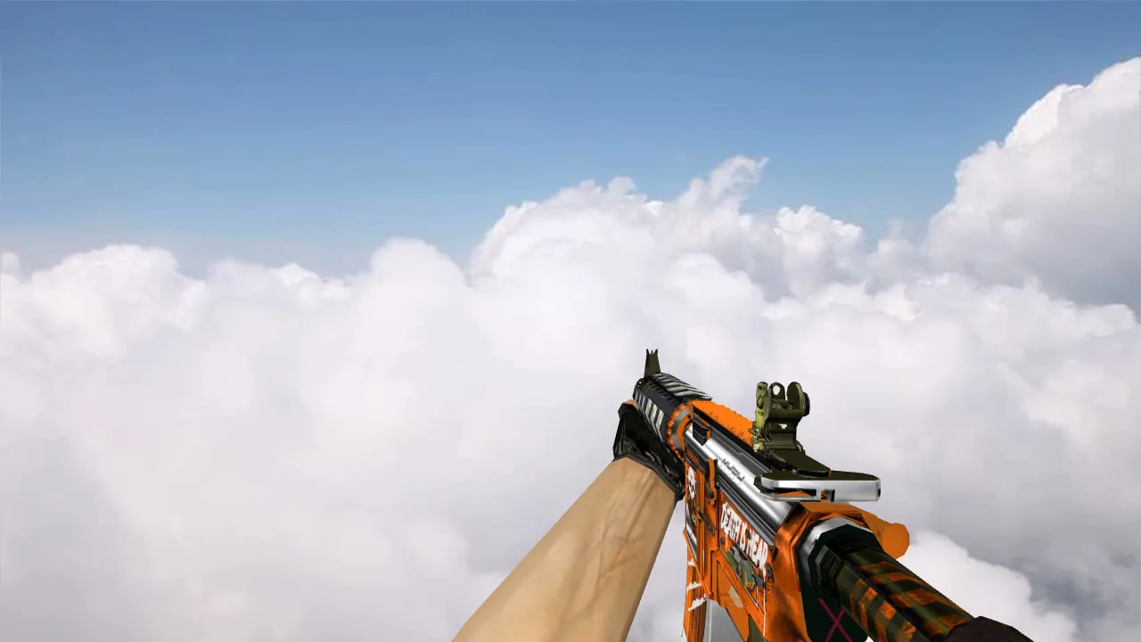 Скриншот М4А1: модель «M4A4 Survivor» для CS 1.6 — v_, p_, w_ модели, звук, анимация осмотра и текстуры