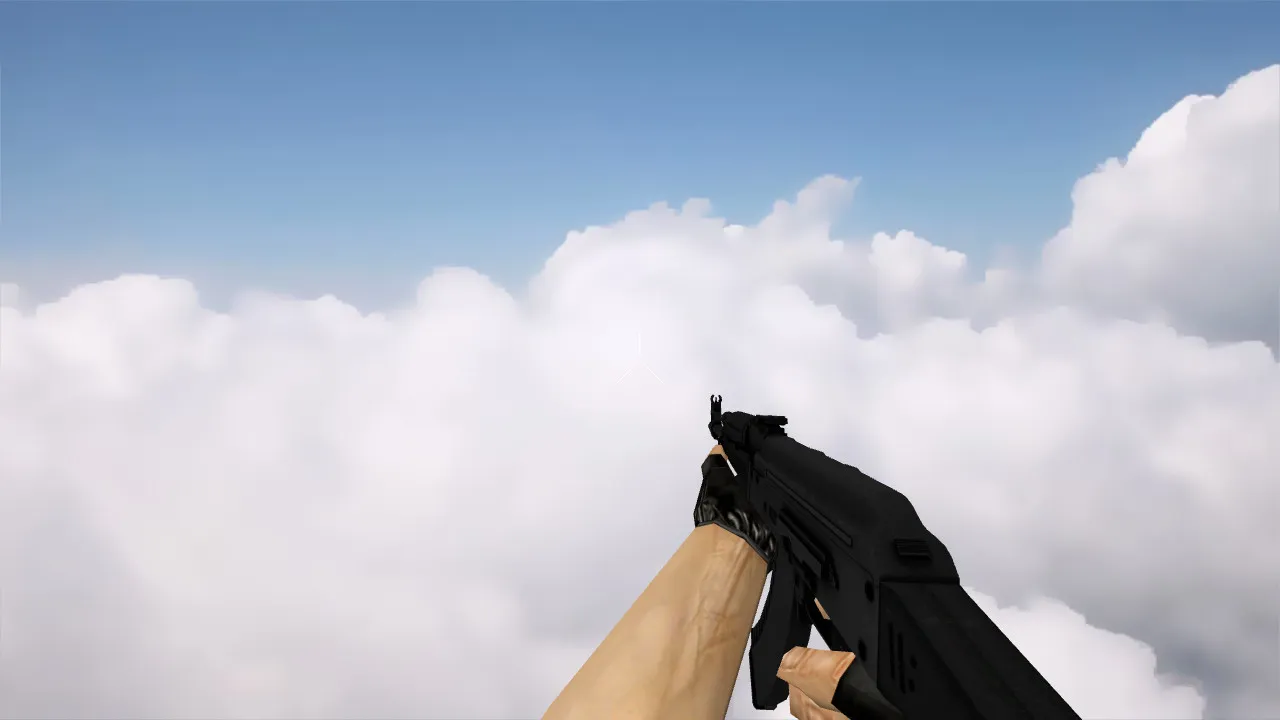 Скриншот AK-47 | Сланец (Slate) — v_ модели, p_ модели и w_ модели для CS 1.6, звук, анимация осмотра