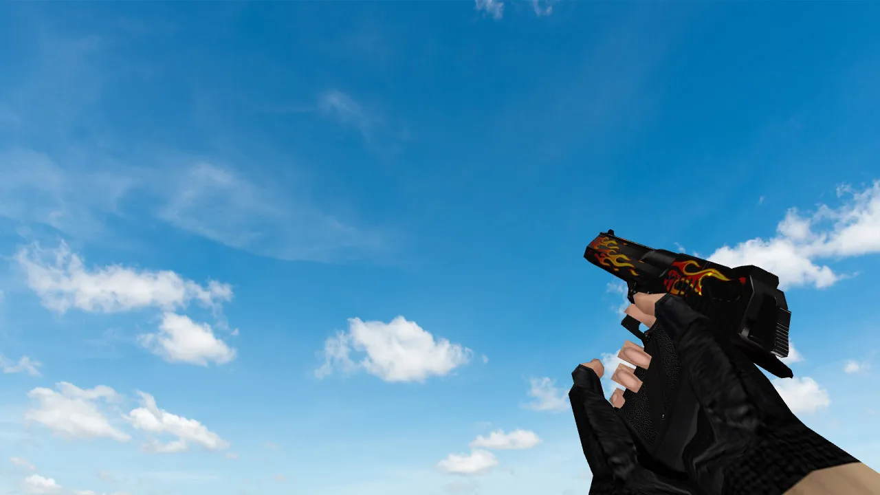 Скриншот Модель «Deagle Flames» для CS 1.6 - Качественные текстуры и анимация