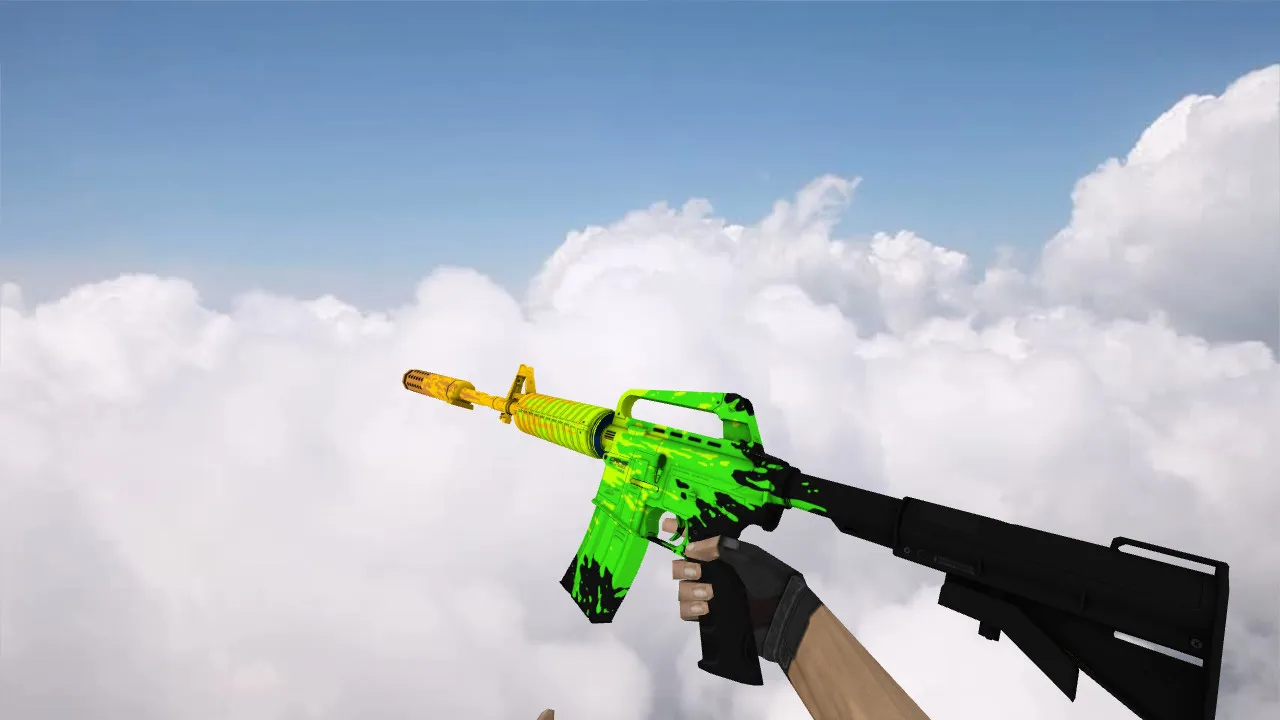 Скриншот Модель M4A1 «Fat Cap» для CS 1.6: v_/p_/w_ файлы, звуки, анимация осмотра, текстуры