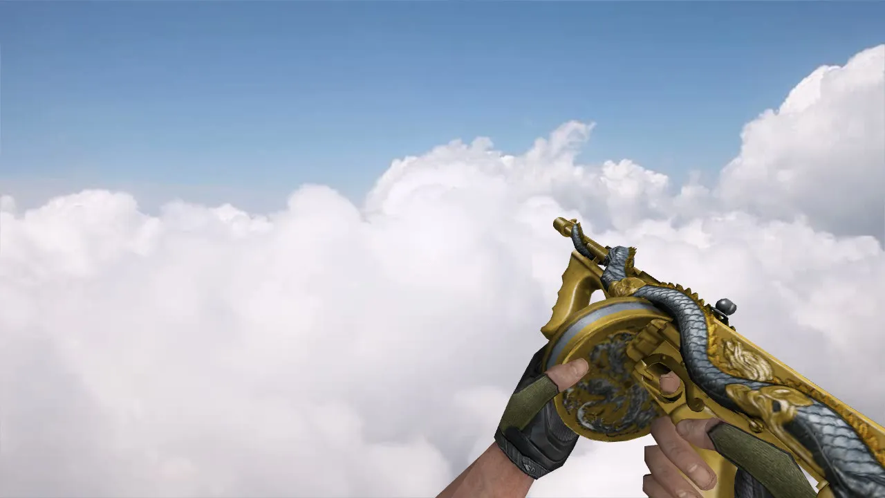 Скриншот Модель UMP-45 Thompson-Infernal Dragon Dragon Noble Gold для CS 1.6