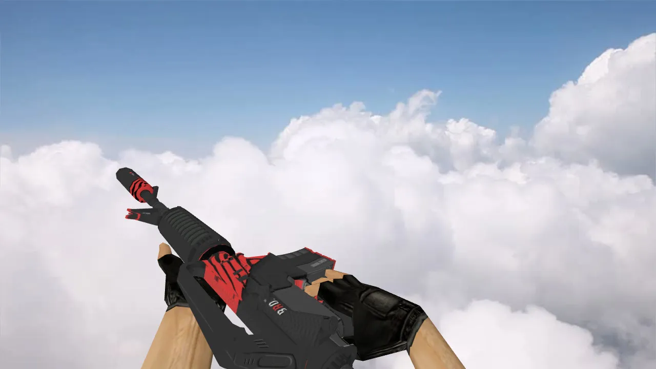 Скриншот Модель «M4A1 Bro Twist» v_m4a1 для CS 1.6: p_m4a1, w_m4a1, звуки, анимация осмотра, текстуры