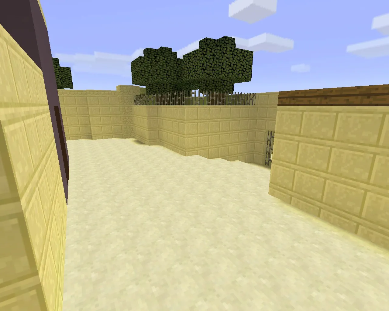 Скриншот  Карта de_mirage_minecraft для CS 1.6 – Оптимизированный геймплей