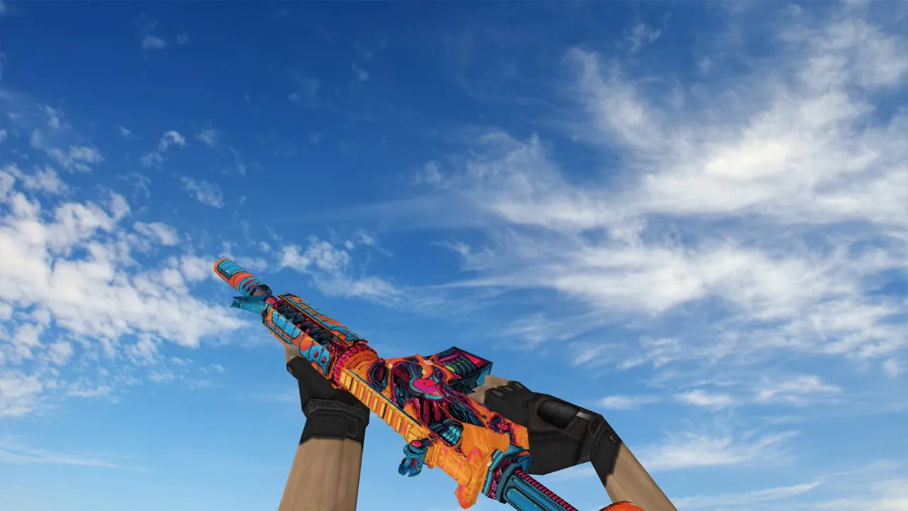 Скриншот Модель «M4A4 Biowar» v_ / p_ / w_ для CS 1.6: звуки, анимация осмотра, текстуры и настройка