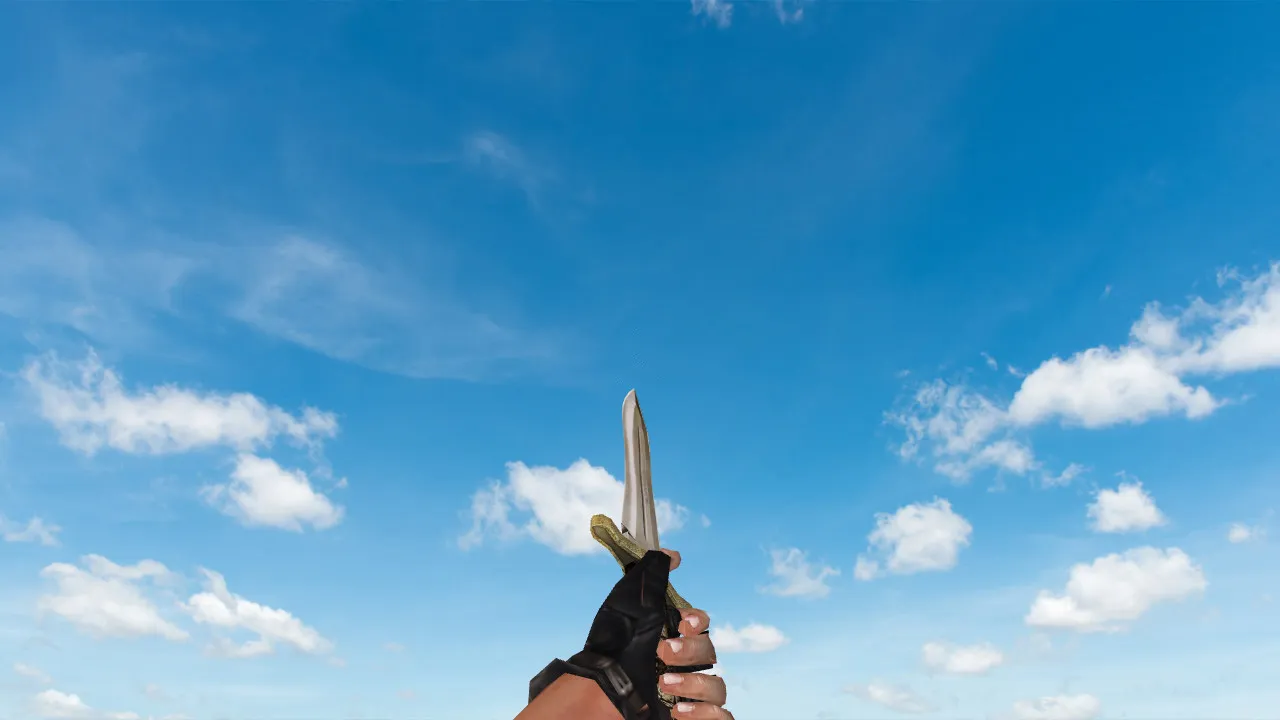 Скриншот  Модель ножа «CSO Hunting Dagger» v_ модели для CS 1.6: звуки, анимация осмотра, качество текстур