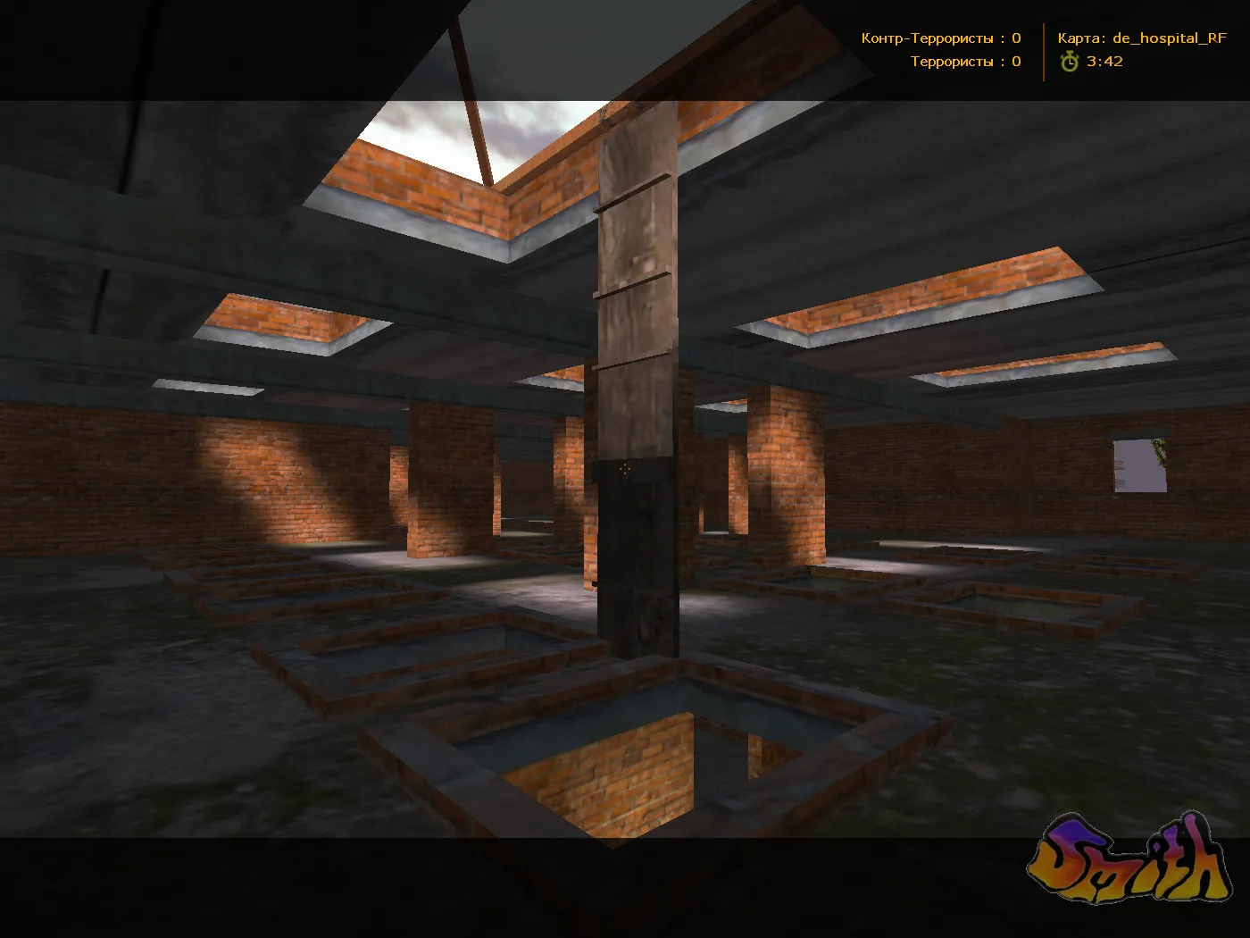 Скриншот  Карта de_hospital_rf для CS 1.6 - Подробное описание и стратегии