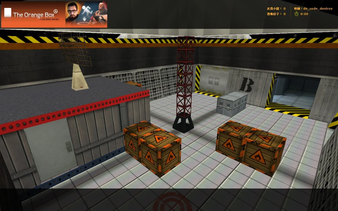 Скриншот  de_code_destroy — DE карта для CS 1.6: точки, тактика, оптимизация и .nav для ботов