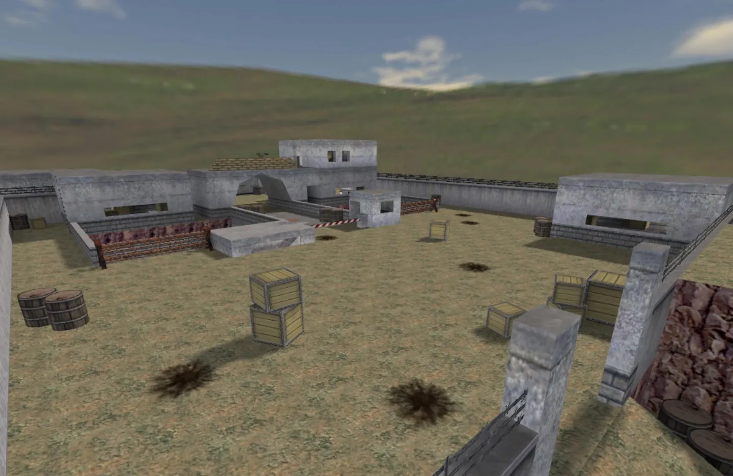 Скриншот  de_amca карта для CS 1.6: баланс сторон, тактика, точки, .nav и оптимизация wpoly/epoly