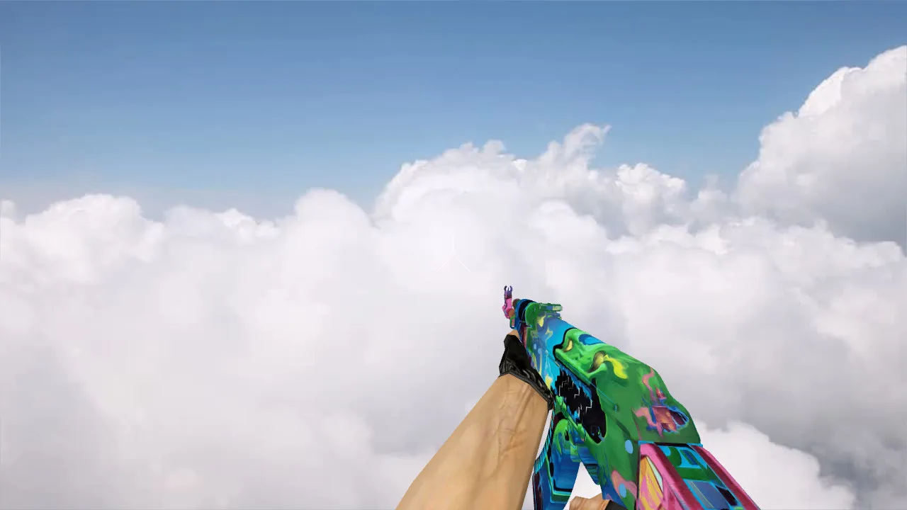 Скриншот Модель «AK-47 Acid» для CS 1.6 - Уникальный стиль и производительность