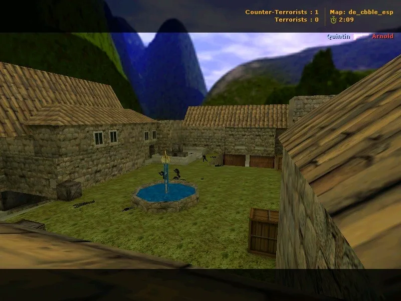 Скриншот  de_cbble_esp — DE карта для CS 1.6: точки, навигация ботов, оптимизация и настройка