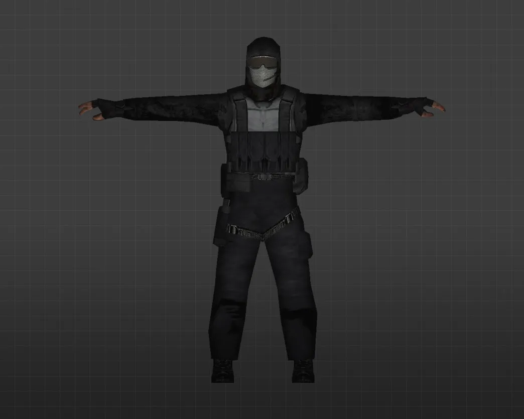 Скриншот Модель «Темный капюшон» для CS 1.6 — Уникальный скин для вашего персонажа