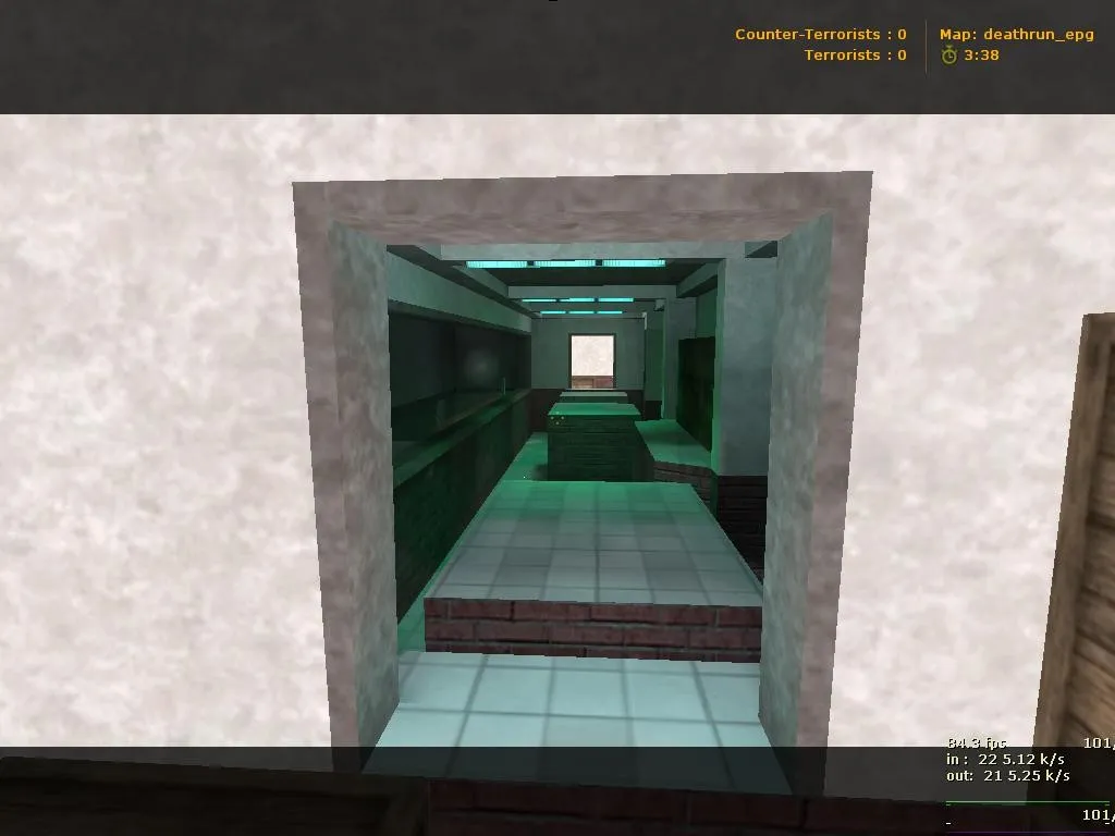 Скриншот  Карта deathrun_epg для CS 1.6: баланс сторон, точки, .nav для ботов и оптимизация wpoly/epoly